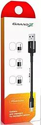 Кабель USB Grand-X USB - USB Type-C Power Bank Cable Black (FM-20C) - миниатюра 2