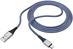 Кабель USB Borofone BU25 Glory micro USB Cable Blue - миниатюра 4