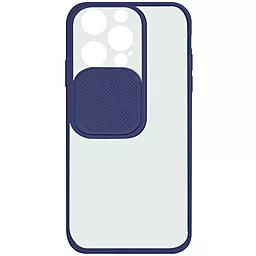 Чохол Camshield mate TPU зі шторкою для камери для Apple iPhone 13 Pro (6.1") Синій