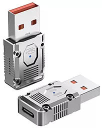 Адаптер-переходник Proove Gaming USB3.1 -> Type-C silver (HBMA00012006) - фото Адаптер-переходник Proove Gaming USB3.1 -> Type-C silver (HBMA00012006)