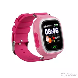 Смарт-часы Smart Baby Q100 (Q90) GPS-Tracking, Wifi Watch (Pink) - миниатюра 2