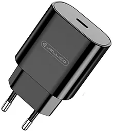 Сетевое зарядное устройство Jellico C35 25w PD USB-C home charger black - фото Сетевое зарядное устройство Jellico C35 25w PD USB-C home charger black