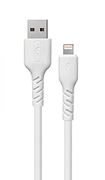 Кабель SkyDolphin S07L High Elastic Line USB-A - Lightning 12w 2.4a 1м cable White - фото Кабель SkyDolphin S07L High Elastic Line USB-A - Lightning 12w 2.4a 1м cable White