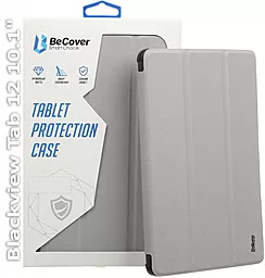 Чохол-книжка TPU Edge BeCover для Blackview Tab 12 10.1" Silver (709888) - фото Чохол-книжка TPU Edge BeCover для Blackview Tab 12 10.1" Silver (709888)