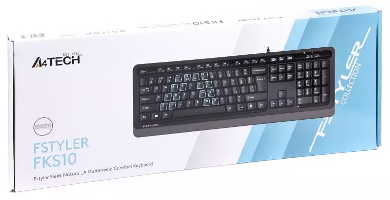 Клавиатура A4Tech FKS10 Grey - фото 4