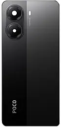 Задняя крышка корпуса Xiaomi Poco X7 Pro со стеклом камеры Black - фото Задняя крышка корпуса Xiaomi Poco X7 Pro со стеклом камеры Black