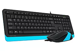 Комплект (клавиатура+мышка) A4Tech Fstyler проводной Black+Blue USB (F1010)