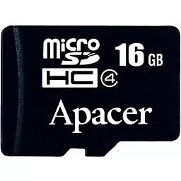 Карта пам'яті Apacer microSDHC 16GB Class 4 (AP16GMCSH4-RA)