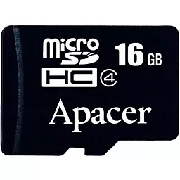 Карта пам'яті Apacer microSDHC 16GB Class 4 (AP16GMCSH4-RA) - фото Карта пам'яті Apacer microSDHC 16GB Class 4 (AP16GMCSH4-RA)