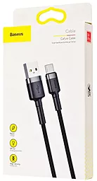 Кабель Baseus Cafule USB-A - Lightning 10w 3м cable Gray/Black (CALKLF-RG1) - миниатюра 3 Кабель Baseus Cafule USB-A - Lightning 10w 3м cable Gray/Black (CALKLF-RG1) - миниатюра 3