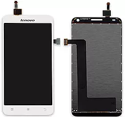 Дисплей Lenovo S580 с тачскрином, оригинал, White - фото Дисплей Lenovo S580 с тачскрином, оригинал, White