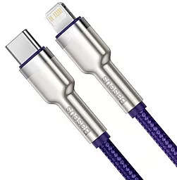 Кабель USB PD Baseus Cafule Metal 20W 2M USB Type-C - Lightning Cable Purple (CATLJK-B05) - миниатюра 4