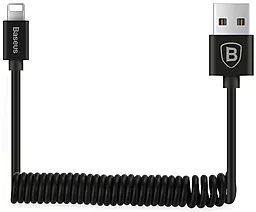 USB Кабель Baseus Elastic 1.6M Lightning Cable Black (CALIGHTNG-EL01)