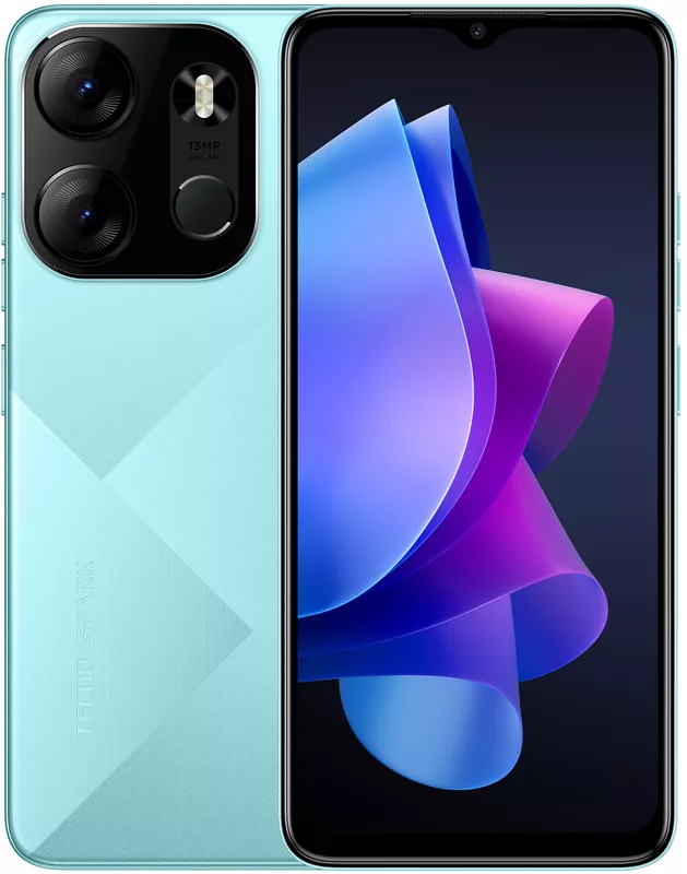 Смартфон Tecno Spark Go 2023 (BF7n) 3/64GB NFC Dual Sim Endless Blue (4895180796302) - фото 1