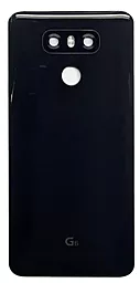 Задняя крышка корпуса LG G6 H870 / G6 H871 / G6 H872 / G6 H873 / G6 LS993 со стеклом камеры Original Black - фото Задняя крышка корпуса LG G6 H870 / G6 H871 / G6 H872 / G6 H873 / G6 LS993 со стеклом камеры Original Black
