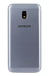 Задняя крышка корпуса Samsung Galaxy J3 2017 J330F со стеклом камеры Silver