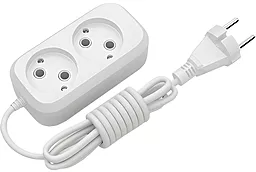 Сетевой фильтр (удлинитель) Electrum 2 розетки 6A 3м белый (C-ES-1783) - фото Сетевой фильтр (удлинитель) Electrum 2 розетки 6A 3м белый (C-ES-1783)