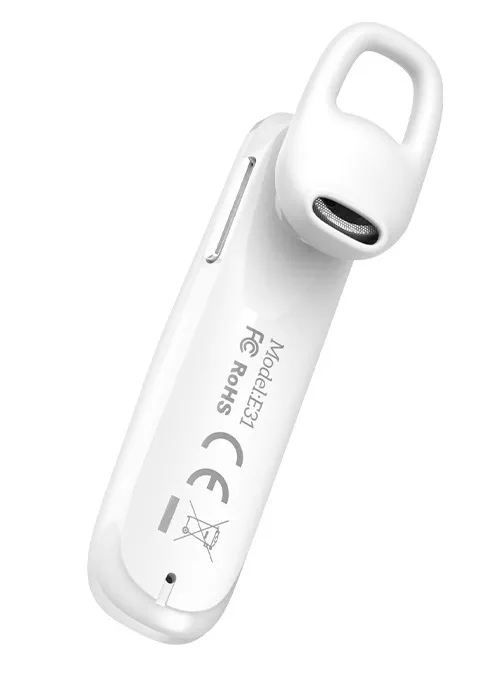 Блютуз гарнітура Hoco E31 Graceful White - фото 3
