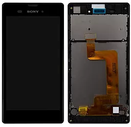 Дисплей Sony Xperia T3 (D5102, D5103, D5106) з тачскріном і рамкою, Black