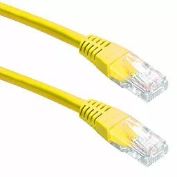 Патч-корд RJ-45 0.25м Cablexpert Cat. 5e UTP 50u жовтий (PP12-0.25M/Y)
