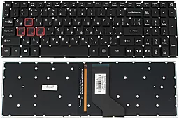 Клавіатура для ноутбуку Acer G3-571, G3-572, PH315-51, PH317-51 з підсвіткою клавіш без рамки Original Black