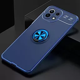 Чохол Deen ColorRing під магнітний тримач (opp) для Xiaomi Mi 11 Lite Синій / Синій - мініатюра 2
