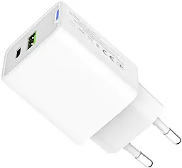 Сетевое зарядное устройство с быстрой зарядкой ColorWay C101E 45w GaN Mini PD/PPS USB-C/USB-A QC4.0 ports charger white (CW-CHS060PD-WT) - фото Сетевое зарядное устройство с быстрой зарядкой ColorWay C101E 45w GaN Mini PD/PPS USB-C/USB-A QC4.0 ports charger white (CW-CHS060PD-WT)