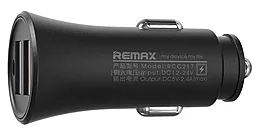 Автомобильное зарядное устройство Remax RCC-217 2.4a 2xUSB-A ports car charger Black - фото Автомобильное зарядное устройство Remax RCC-217 2.4a 2xUSB-A ports car charger Black