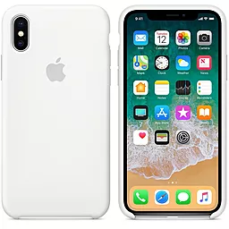 Чехол Silicone Case для Apple iPhone X, iPhone XS White