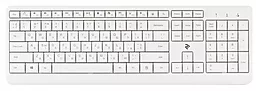 Клавиатура 2E KS220 WL White (2E-KS220WW) - фото Клавиатура 2E KS220 WL White (2E-KS220WW)