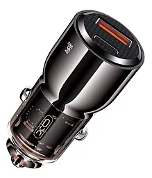 Автомобильное зарядное устройство XO CC58 95w PD/QC4.0 USB-C/USB-A ports car charger gray - фото Автомобильное зарядное устройство XO CC58 95w PD/QC4.0 USB-C/USB-A ports car charger gray