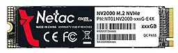 SSD Накопитель Netac M.2 2280 256GB (NT01NV2000-256-E4X) - фото SSD Накопитель Netac M.2 2280 256GB (NT01NV2000-256-E4X)