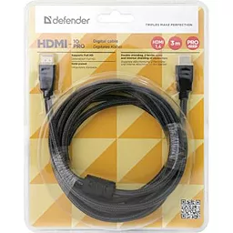 Відеокабель Defender HDMI 3m (87434) - мініатюра 3