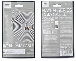 Кабель Remax Rayen USB-A - Type-C 12w 2.4a 1м cable Black (RC-075a) - миниатюра 4 Кабель Remax Rayen USB-A - Type-C 12w 2.4a 1м cable Black (RC-075a) - миниатюра 4