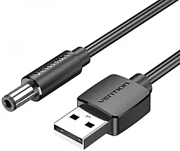 USB Кабель Vention  USB-A - DC 5V 5.5x2.5mm 0.5m black (CEYBD)