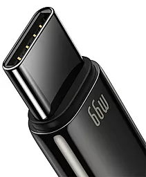 Кабель USB Baseus Tungsten Gold 66w 6a USB Type-C cable back (CATWJ-B01) - миниатюра 4