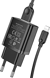 Сетевое зарядное устройство Borofone BA52A Gamble 2.1a home charger + Lightning cable black - миниатюра 3 Сетевое зарядное устройство Borofone BA52A Gamble 2.1a home charger + Lightning cable black - миниатюра 3