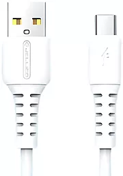 Кабель Jellico KDS-32 USB-A - Type-C 15w 3.1a 2м cable White - фото Кабель Jellico KDS-32 USB-A - Type-C 15w 3.1a 2м cable White