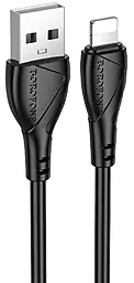 Кабель Borofone BX121 USB-A to Lightning 12w 2.4a 1м cable Black