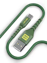 Кабель USB Luxe Cube Kevlar 60w 1.2m USB Type-C сable khaki (4826668690065)