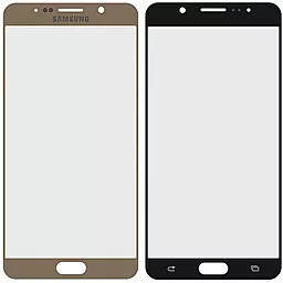 Корпусное стекло дисплея Samsung Galaxy Note 5 N920F Gold - фото Корпусное стекло дисплея Samsung Galaxy Note 5 N920F Gold