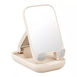 Настольный держатель Baseus Seashell Series Folding Phone Stand Nebula with Mirror Pink B10551501411-00 - фото Настольный держатель Baseus Seashell Series Folding Phone Stand Nebula with Mirror Pink B10551501411-00