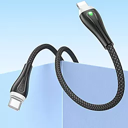 USB PD Кабель Borofone BX100 Advantage 27w 3a USB Type-C - Lightning cable black - мініатюра 5