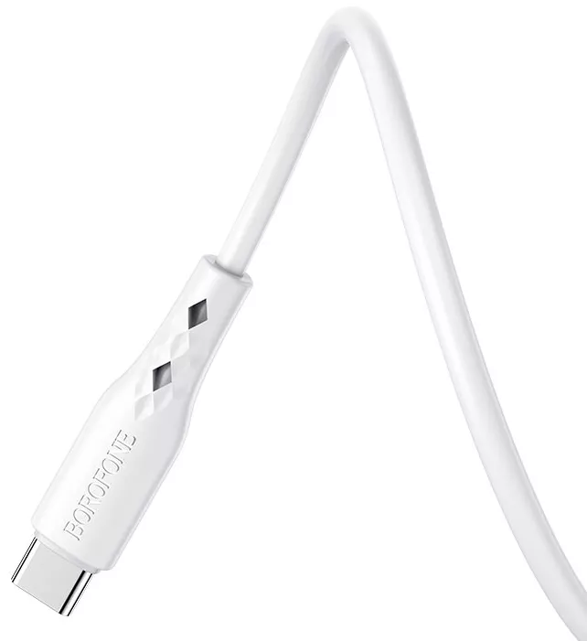 Кабель Borofone BX48 USB-A - Type-C 15w 3a 1м cable White - фото 4