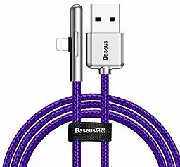 Кабель Baseus Iridescent Lamp Mobile Game USB-A - Lightning 12w 2.4a 1м cable Purple (CAL7C-A05) - фото Кабель Baseus Iridescent Lamp Mobile Game USB-A - Lightning 12w 2.4a 1м cable Purple (CAL7C-A05)