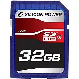 Карта пам'яті Silicon Power SDHC 32GB Class 6 (SP032GBSDH006V10) - фото Карта пам'яті Silicon Power SDHC 32GB Class 6 (SP032GBSDH006V10)