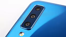 Задня кришка корпусу Samsung Galaxy A7 2018 A750  зі склом камери Original Blue - мініатюра 2