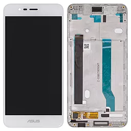 Дисплей Asus ZenFone 3 Max ZC520TL (X008D, X008DA, X008DC, X00KD) з тачскріном і рамкою, White