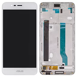 Дисплей Asus ZenFone 3 Max ZC520TL с тачскрином и рамкой, White