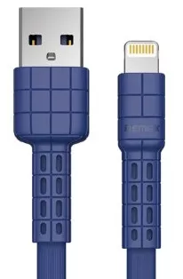 Кабель Remax Armor USB-A - Lightning 12w 2.4a 1м cable Blue (RC-116i) - фото 1